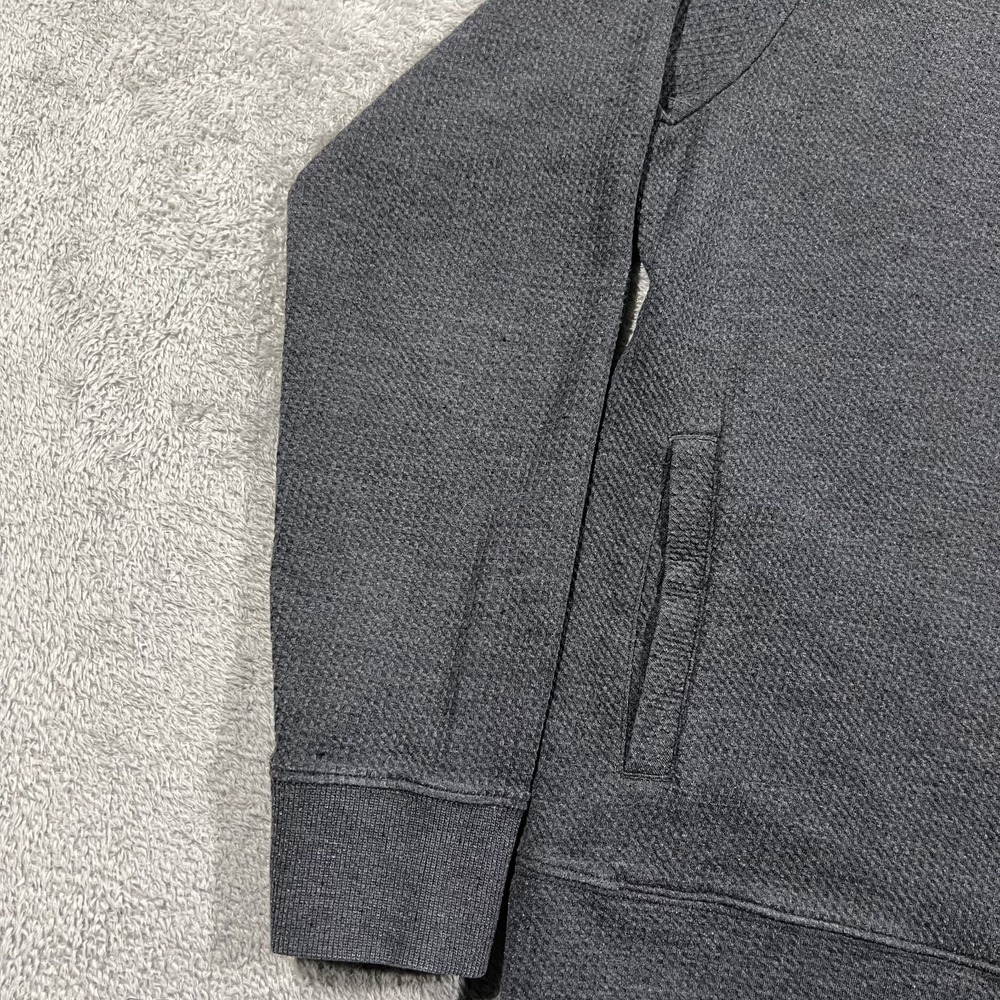Travis Mathew Cloud Waffle Knit Hoodie Mens Large Gray Golf Performance Stretch - Picture 2 of 10